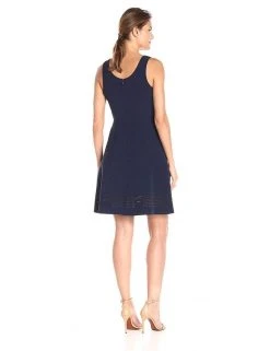 Plus Size Dresses Donna Morgan - D4088M Bejeweled Scoop Neck A-Line Dress