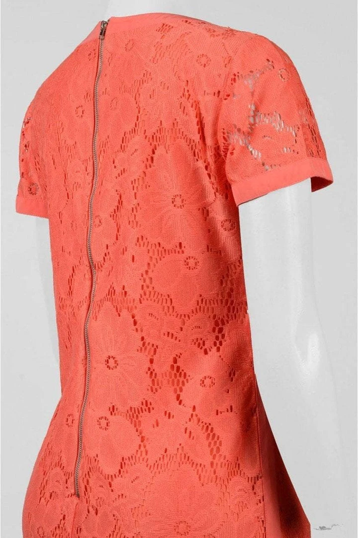 Cocktail Dresses Donna Morgan - D4924M Short Sleeve Floral Lace Mini Dress 8 Cocktail Dresses Donna Morgan - D4924M Short Sleeve Floral Lace Mini Dress