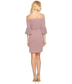 Cocktail Dresses Donna Morgan - D5259M Striped Off Shoulder Bell Sleeve Dress 11 Cocktail Dresses Donna Morgan - D5259M Striped Off Shoulder Bell Sleeve Dress
