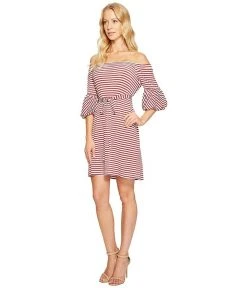Cocktail Dresses Donna Morgan - D5259M Striped Off Shoulder Bell Sleeve Dress 10 Cocktail Dresses Donna Morgan - D5259M Striped Off Shoulder Bell Sleeve Dress
