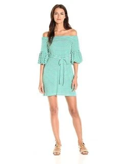 Cocktail Dresses Donna Morgan - D5259M Striped Off Shoulder Bell Sleeve Dress 13 Cocktail Dresses Donna Morgan - D5259M Striped Off Shoulder Bell Sleeve Dress
