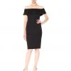 Donna Morgan - D5416M Jacquard Off-Shoulder Sheath Dress Cocktail Dresses 1 Donna Morgan - D5416M Jacquard Off-Shoulder Sheath Dress Cocktail Dresses