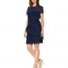 Donna Morgan - D5578M Floral Lace Ruffled Sheath Dress 2 Donna Morgan - D5578M Floral Lace Ruffled Sheath Dress