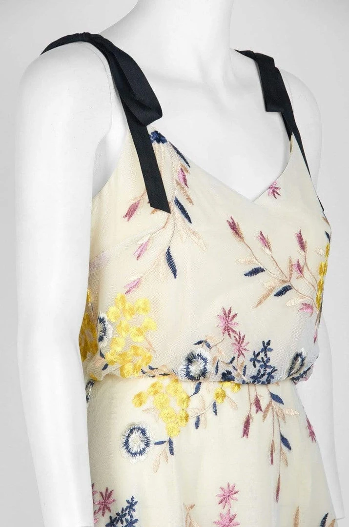 Cocktail Dresses Donna Morgan - D5845M Embroidered V-neck A-line Dress 7 Cocktail Dresses Donna Morgan - D5845M Embroidered V-neck A-line Dress