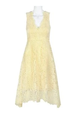 Cocktail Dresses Donna Morgan - D5970M V Neck Sleeveless Floral Crochet Lace Dress 10 Cocktail Dresses Donna Morgan - D5970M V Neck Sleeveless Floral Crochet Lace Dress