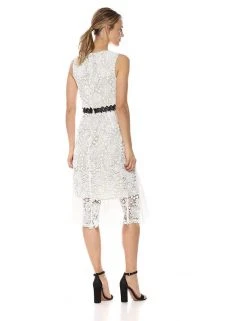 Cocktail Dresses Donna Morgan - D5970M V Neck Sleeveless Floral Crochet Lace Dress 12 Cocktail Dresses Donna Morgan - D5970M V Neck Sleeveless Floral Crochet Lace Dress