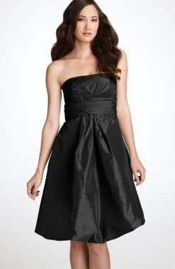 Donna Ricco - 8056879M Strapless Silk Bubble Dress Cocktail Dresses