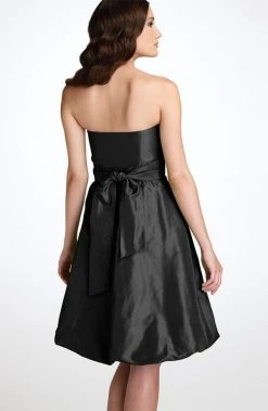 Donna Ricco - 8056879M Strapless Silk Bubble Dress Cocktail Dresses