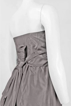 Donna Ricco - 8056879M Strapless Silk Bubble Dress Cocktail Dresses