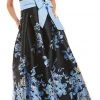 Formal Gowns Eliza J Evening - EJ8M8380 Two Tone Floral Printed A-line Dress 2 Formal Gowns Eliza J Evening - EJ8M8380 Two Tone Floral Printed A-line Dress