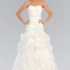 Elizabeth K Bridal - GL1032 Strapless Floral Appliqued Trumpet Wedding Gown 2 Elizabeth K Bridal - GL1032 Strapless Floral Appliqued Trumpet Wedding Gown