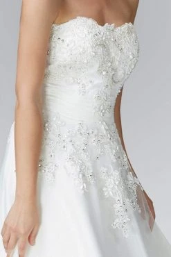 Formal Gowns Elizabeth K Bridal - GL2077 Bead Embellished Strapless Bridal Dress 7 Formal Gowns Elizabeth K Bridal - GL2077 Bead Embellished Strapless Bridal Dress