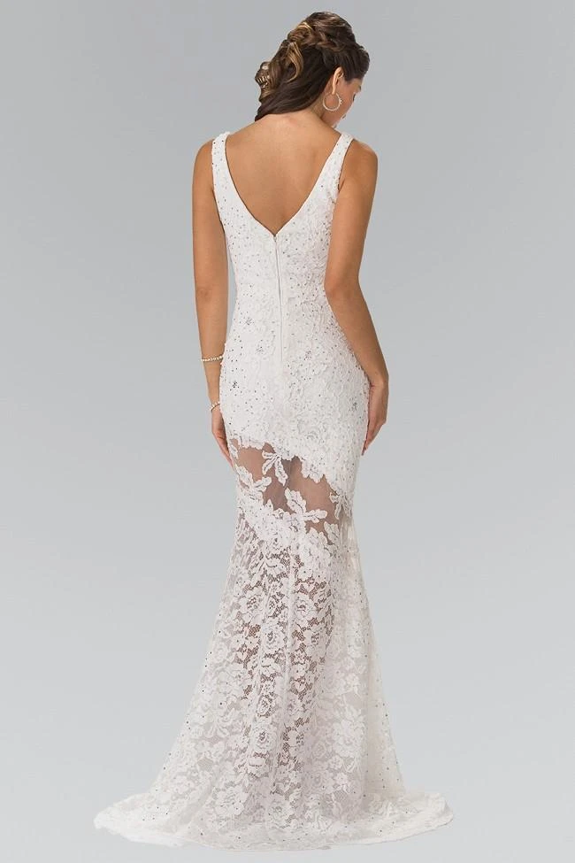 Elizabeth K Bridal - GL2249 Sleeveless Lace Long Dress 4 Elizabeth K Bridal - GL2249 Sleeveless Lace Long Dress