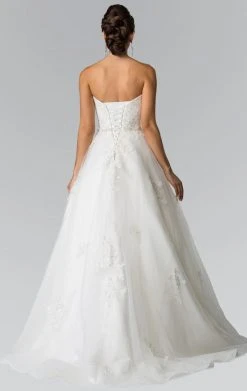 Elizabeth K Bridal - GL2370 Strapless Beaded Ballgown Formal Gowns 8 Elizabeth K Bridal - GL2370 Strapless Beaded Ballgown Formal Gowns