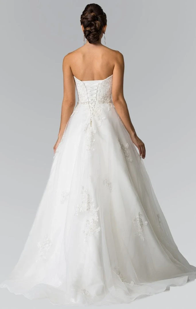 Elizabeth K Bridal - GL2370 Strapless Beaded Ballgown Formal Gowns 5 Elizabeth K Bridal - GL2370 Strapless Beaded Ballgown Formal Gowns