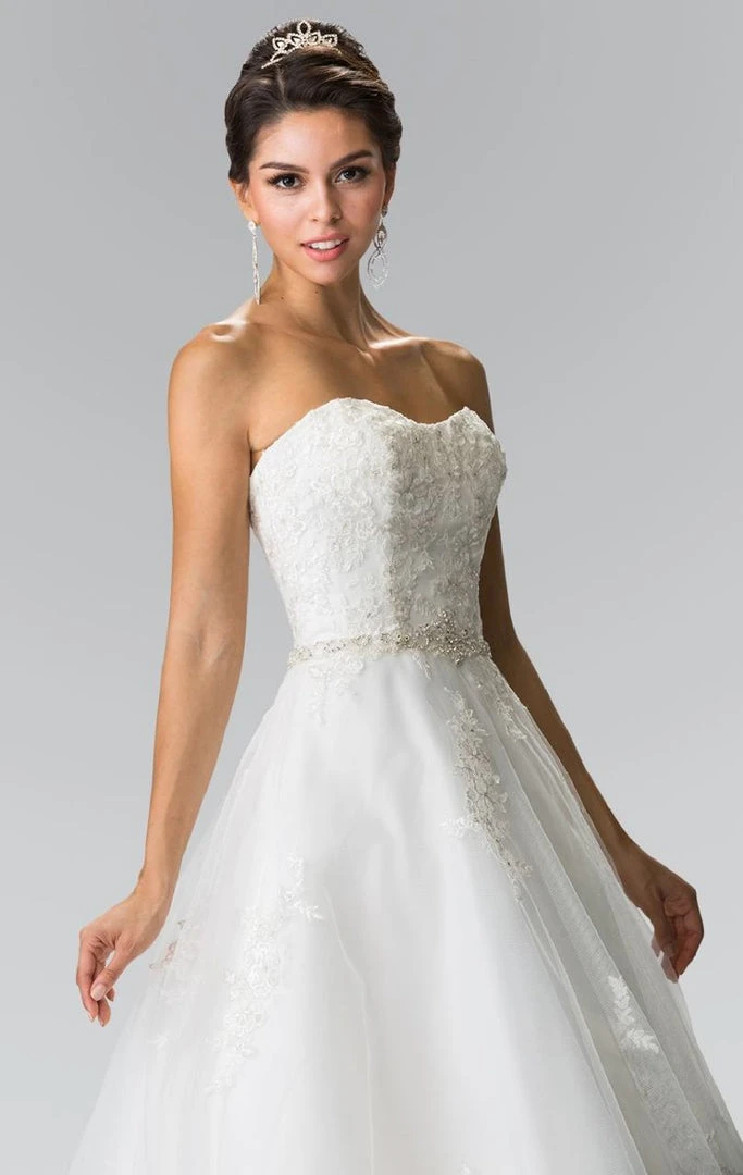 Elizabeth K Bridal - GL2370 Strapless Beaded Ballgown Formal Gowns 4 Elizabeth K Bridal - GL2370 Strapless Beaded Ballgown Formal Gowns