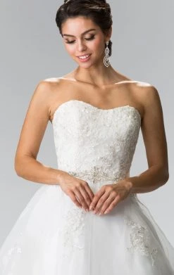 Elizabeth K Bridal - GL2370 Strapless Beaded Ballgown Formal Gowns 9 Elizabeth K Bridal - GL2370 Strapless Beaded Ballgown Formal Gowns