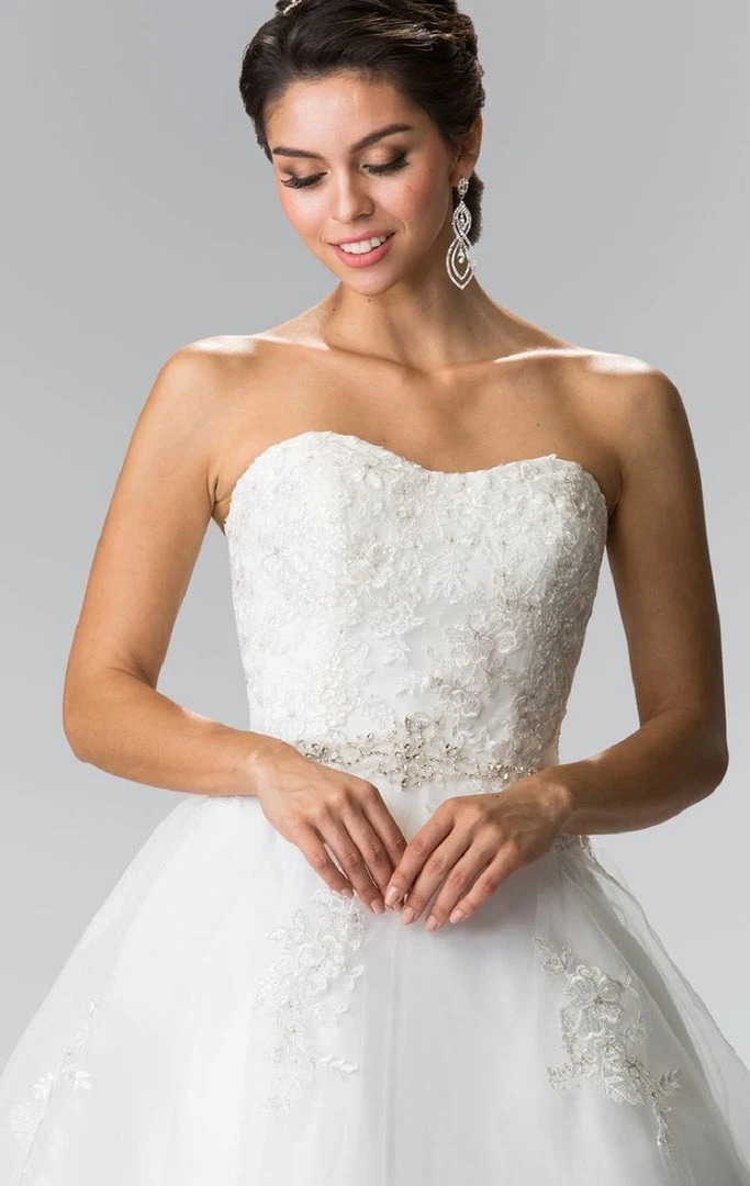 Elizabeth K Bridal - GL2370 Strapless Beaded Ballgown Formal Gowns 6 Elizabeth K Bridal - GL2370 Strapless Beaded Ballgown Formal Gowns