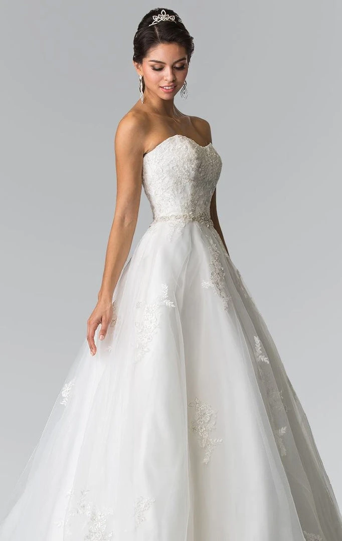 Elizabeth K Bridal - GL2370 Strapless Beaded Ballgown Formal Gowns 3 Elizabeth K Bridal - GL2370 Strapless Beaded Ballgown Formal Gowns