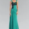 Formal Gowns Elizabeth K - GL1004 Lace Embellished Sweetheart Chiffon Dress