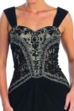 Formal Gowns Elizabeth K - GL1005 Intricate Beaded Sweetheart A-Line Gown