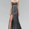 Elizabeth K - GL1012 Strapless Long Dress With Slit 2 Elizabeth K - GL1012 Strapless Long Dress With Slit