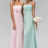 Formal Gowns Elizabeth K - GL1020 Jewel Accented Fan Bustline Chiffon Dress 2 Formal Gowns Elizabeth K - GL1020 Jewel Accented Fan Bustline Chiffon Dress