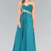 Formal Gowns Elizabeth K - GL1030 Jeweled Ruched Sweetheart Chiffon Dress