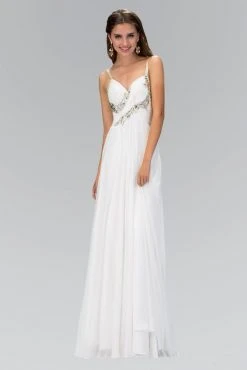 Elizabeth K - GL1031 Bejeweled Ruched Sweetheart Chiffon Dress Formal Gowns 10 Elizabeth K - GL1031 Bejeweled Ruched Sweetheart Chiffon Dress Formal Gowns