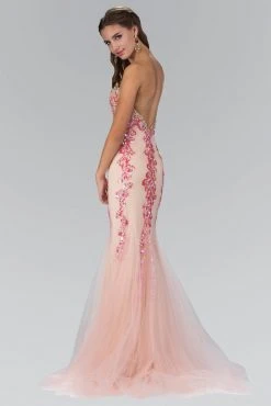 Formal Gowns Elizabeth K - GL1067 Strapless Sequin Accented Trumpet Gown