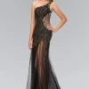 Elizabeth K - GL1094 Asymmetrical Cutout Tulle Gown 2 Elizabeth K - GL1094 Asymmetrical Cutout Tulle Gown