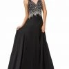 Formal Gowns Elizabeth K - GL1113 V-Neck Sleeveless Long Dress 1 Formal Gowns Elizabeth K - GL1113 V-Neck Sleeveless Long Dress