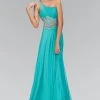 Elizabeth K - GL1129 Crystal-Ornate Asymmetrical Chiffon Gown 2 Elizabeth K - GL1129 Crystal-Ornate Asymmetrical Chiffon Gown