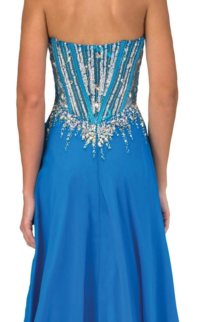 Elizabeth K - GL1132 Strapless Embellished Long Dress 7 Elizabeth K - GL1132 Strapless Embellished Long Dress