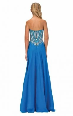 Elizabeth K - GL1132 Strapless Embellished Long Dress 9 Elizabeth K - GL1132 Strapless Embellished Long Dress