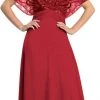 Formal Gowns Elizabeth K - GL1145 Sequined V-neck Chiffon A-line Dress