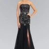 Elizabeth K - GL1147 Bejeweled Strapless Trumpet Gown 1 Elizabeth K - GL1147 Bejeweled Strapless Trumpet Gown