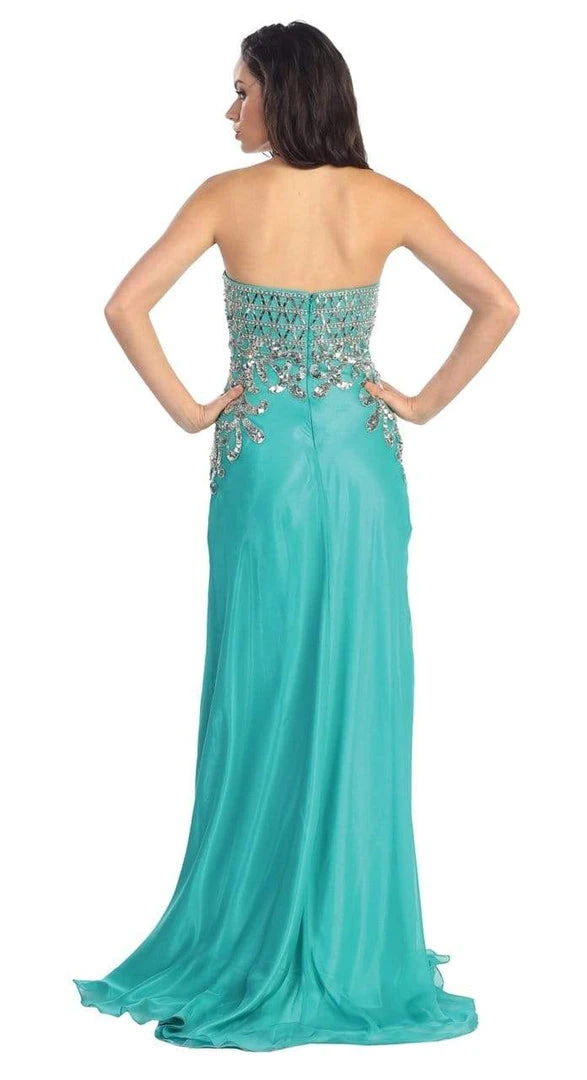 Elizabeth K - GL1148 Bead Embellished Sweetheart A-Line Dress Formal Gowns 4 Elizabeth K - GL1148 Bead Embellished Sweetheart A-Line Dress Formal Gowns