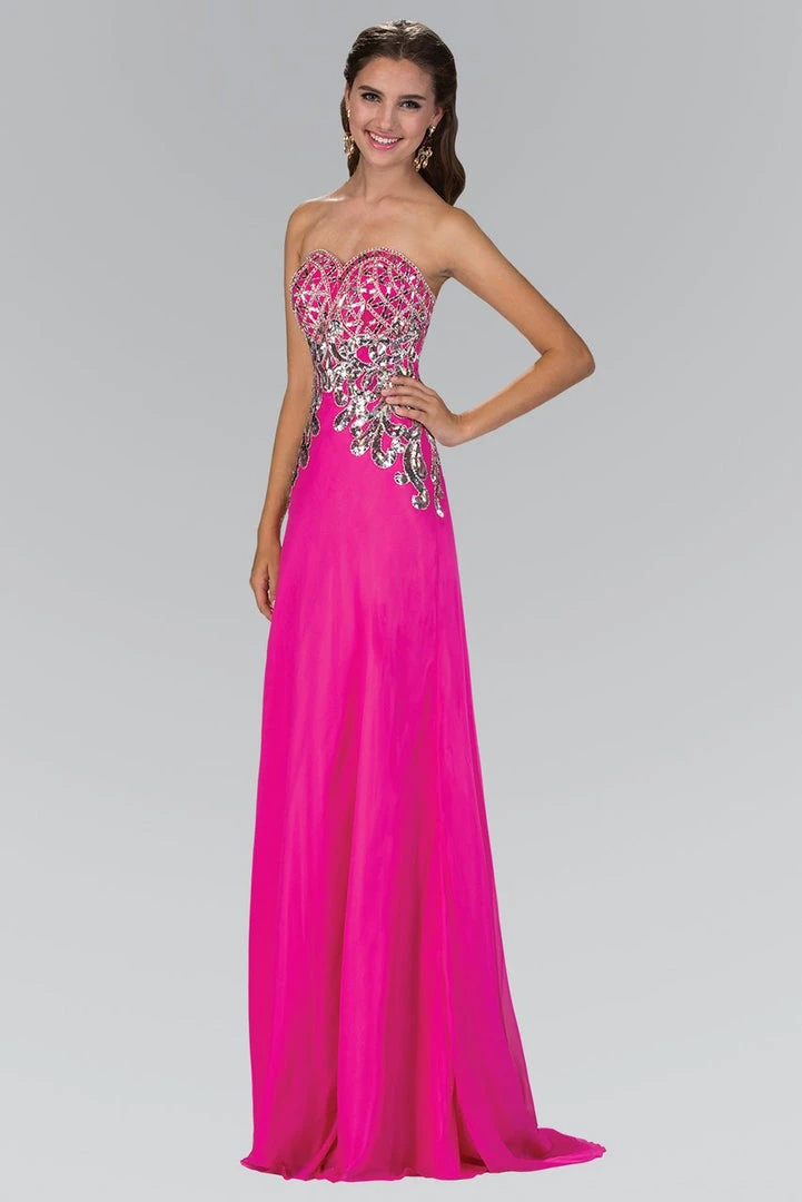 Elizabeth K - GL1148 Bead Embellished Sweetheart A-Line Dress Formal Gowns 5 Elizabeth K - GL1148 Bead Embellished Sweetheart A-Line Dress Formal Gowns