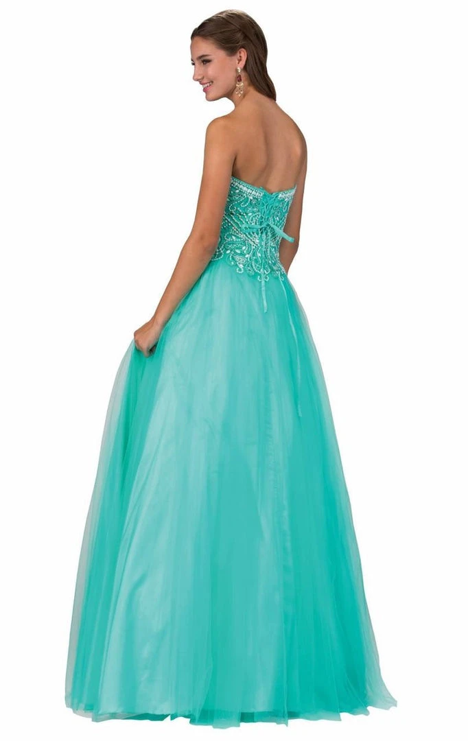 Elizabeth K - GL1300 Strapless Embellished Long Gown Formal Gowns 4 Elizabeth K - GL1300 Strapless Embellished Long Gown Formal Gowns