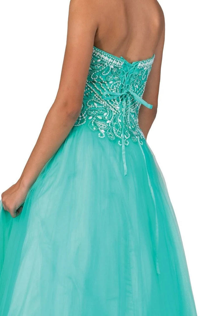 Elizabeth K - GL1300 Strapless Embellished Long Gown Formal Gowns 6 Elizabeth K - GL1300 Strapless Embellished Long Gown Formal Gowns