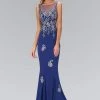 Elizabeth K - GL1314 Beaded Illusion Bateau Neck Trumpet Gown Formal Gowns 1 Elizabeth K - GL1314 Beaded Illusion Bateau Neck Trumpet Gown Formal Gowns