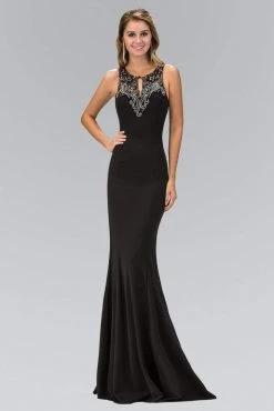 Formal Gowns Elizabeth K - GL1315 Keyhole Illusion Sheath Gown