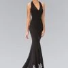 Elizabeth K - GL1325 Baroque Lace V-Neck Sheath Gown Formal Gowns 1 Elizabeth K - GL1325 Baroque Lace V-Neck Sheath Gown Formal Gowns
