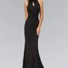 Elizabeth K - GL1356 Lace Illusion Cutout Sheath Gown