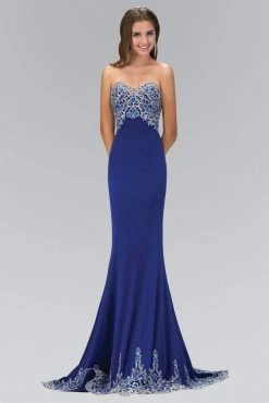 Formal Gowns Elizabeth K - GL1367 Beaded Sweetheart Mermaid Gown