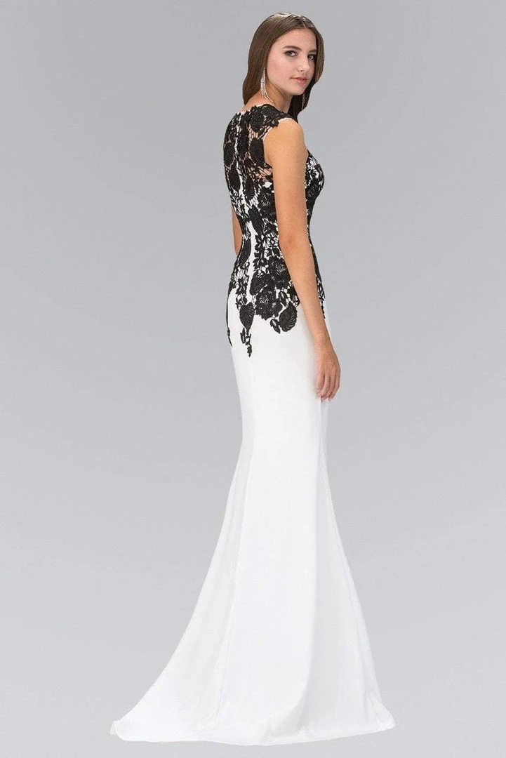 Formal Gowns Elizabeth K - GL1379 Laced Sweetheart Jersey Gown 4 Formal Gowns Elizabeth K - GL1379 Laced Sweetheart Jersey Gown