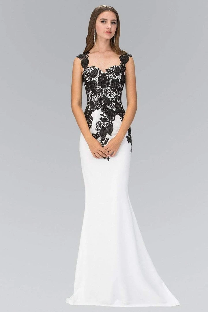 Formal Gowns Elizabeth K - GL1379 Laced Sweetheart Jersey Gown 3 Formal Gowns Elizabeth K - GL1379 Laced Sweetheart Jersey Gown