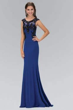 Formal Gowns Elizabeth K - GL1380 Embellished Scoop Neck Jersey Gown 7 Formal Gowns Elizabeth K - GL1380 Embellished Scoop Neck Jersey Gown