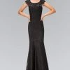 Formal Gowns Elizabeth K - GL1394 Ornate Yoke Lace Illusion Sheath Gown 2 Formal Gowns Elizabeth K - GL1394 Ornate Yoke Lace Illusion Sheath Gown